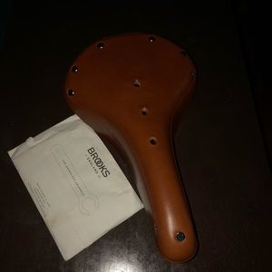 Brooks leather bike seat